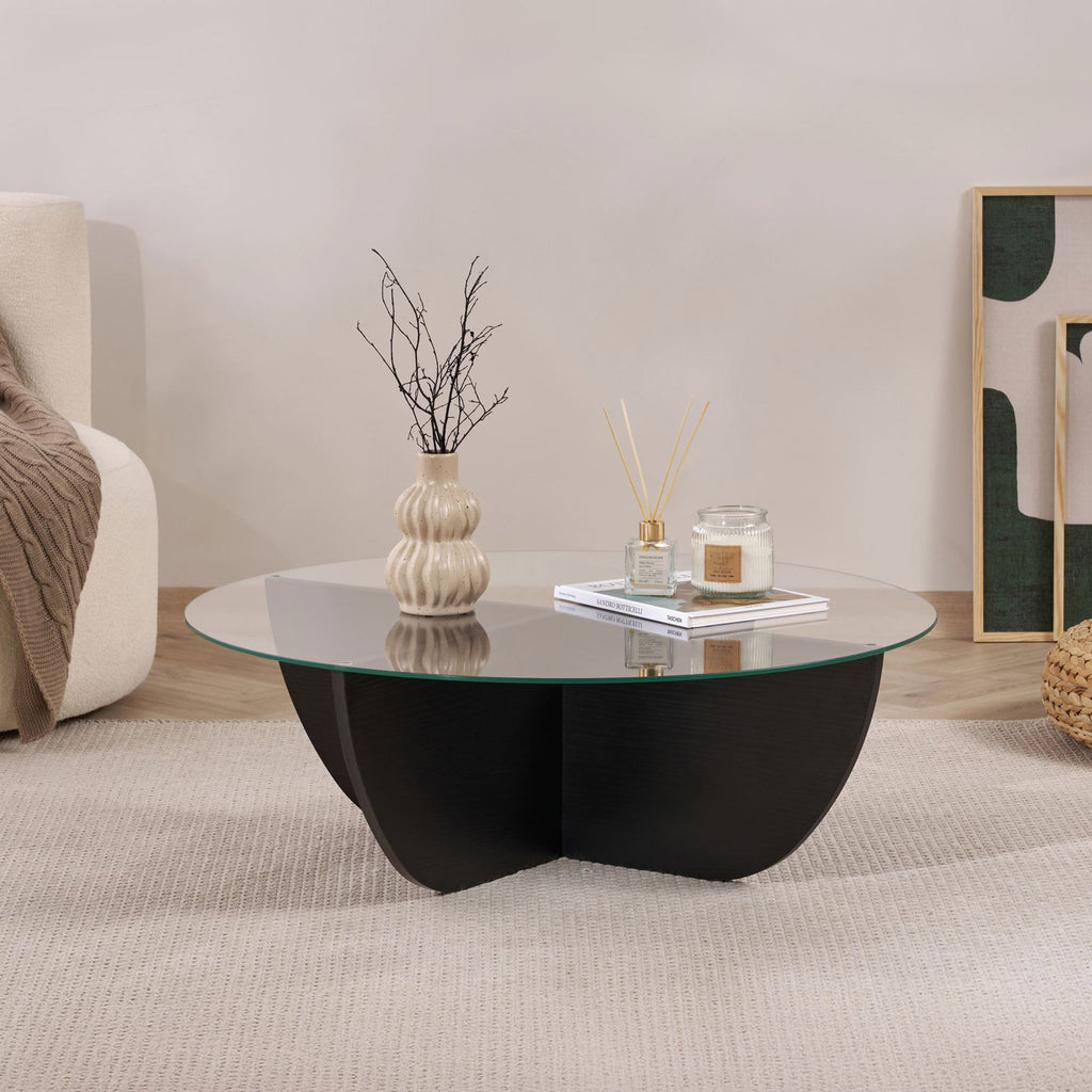 Liya - Mesa de centro - Madera negra
