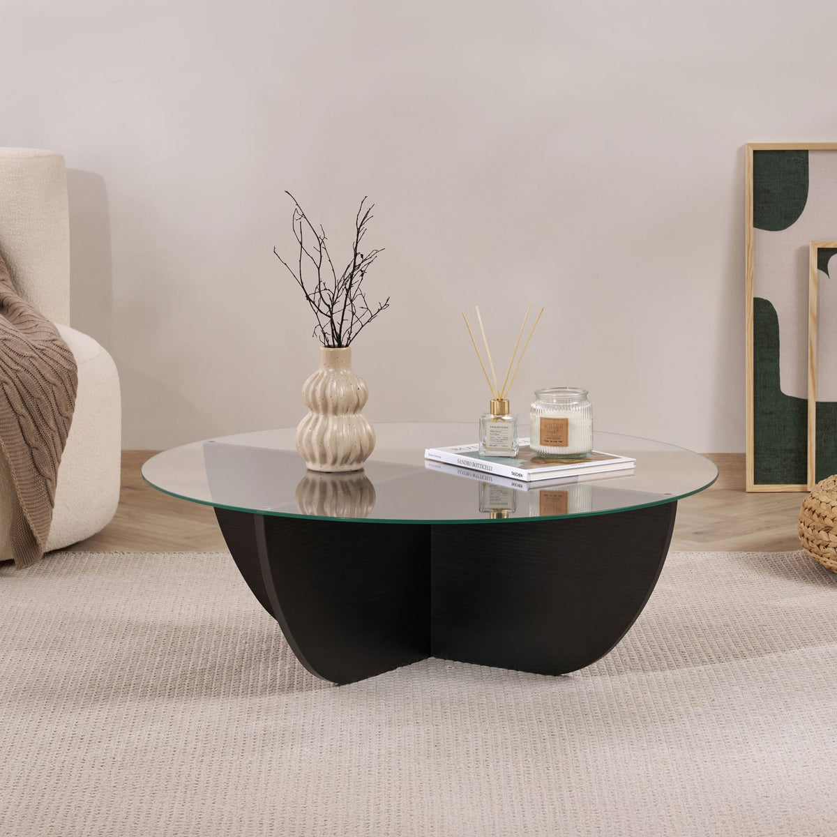 Liya - Mesa de centro - Madera negra