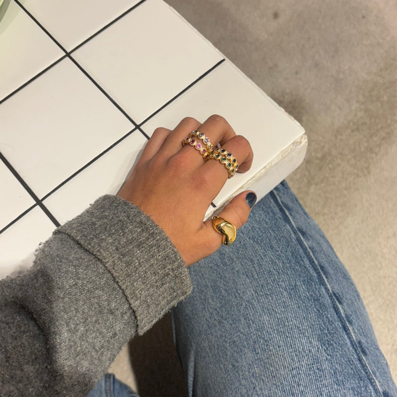 Anillo Lágrima Blanca