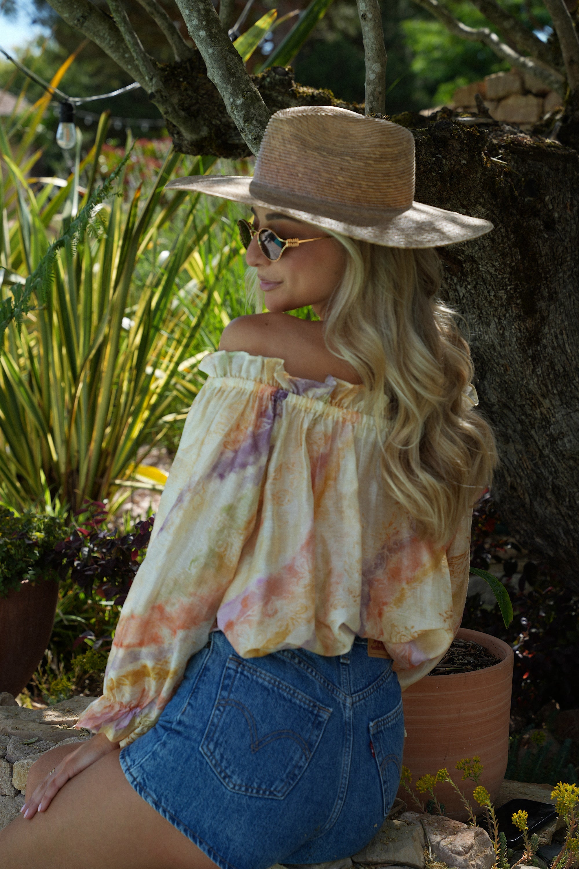 Blouse Col Bardot Angella - Pastel