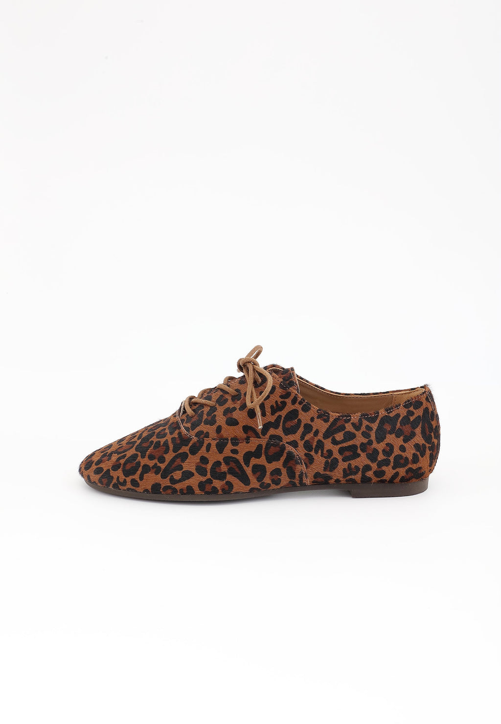 Soline Derby Shoes - Brown Leopard