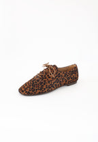 Soline Derby Shoes - Brown Leopard