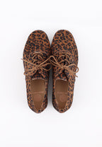 Soline Derby Shoes - Brown Leopard