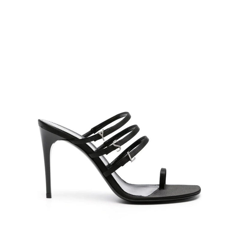 Sandales - Saint Laurent Jerry 95 Satin - Black