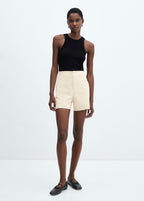 Short Droit Taille Haute