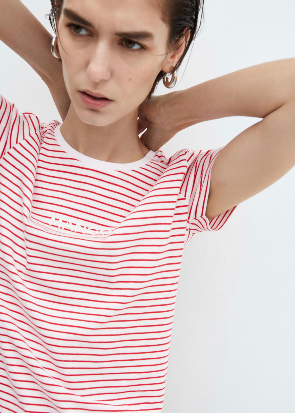 T-Shirt Rayures Logo