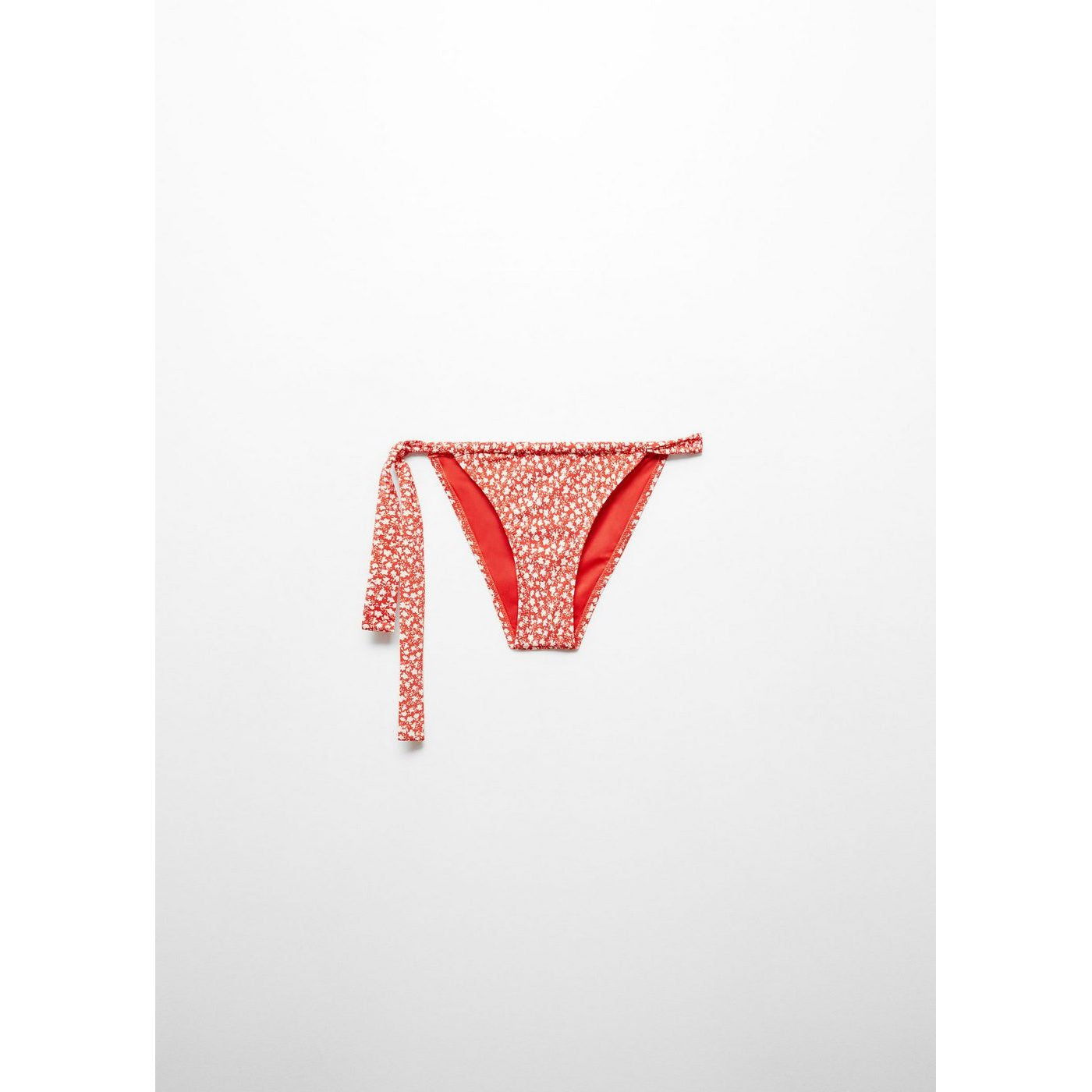 Culotte Bikini Classique Fleurie - Red
