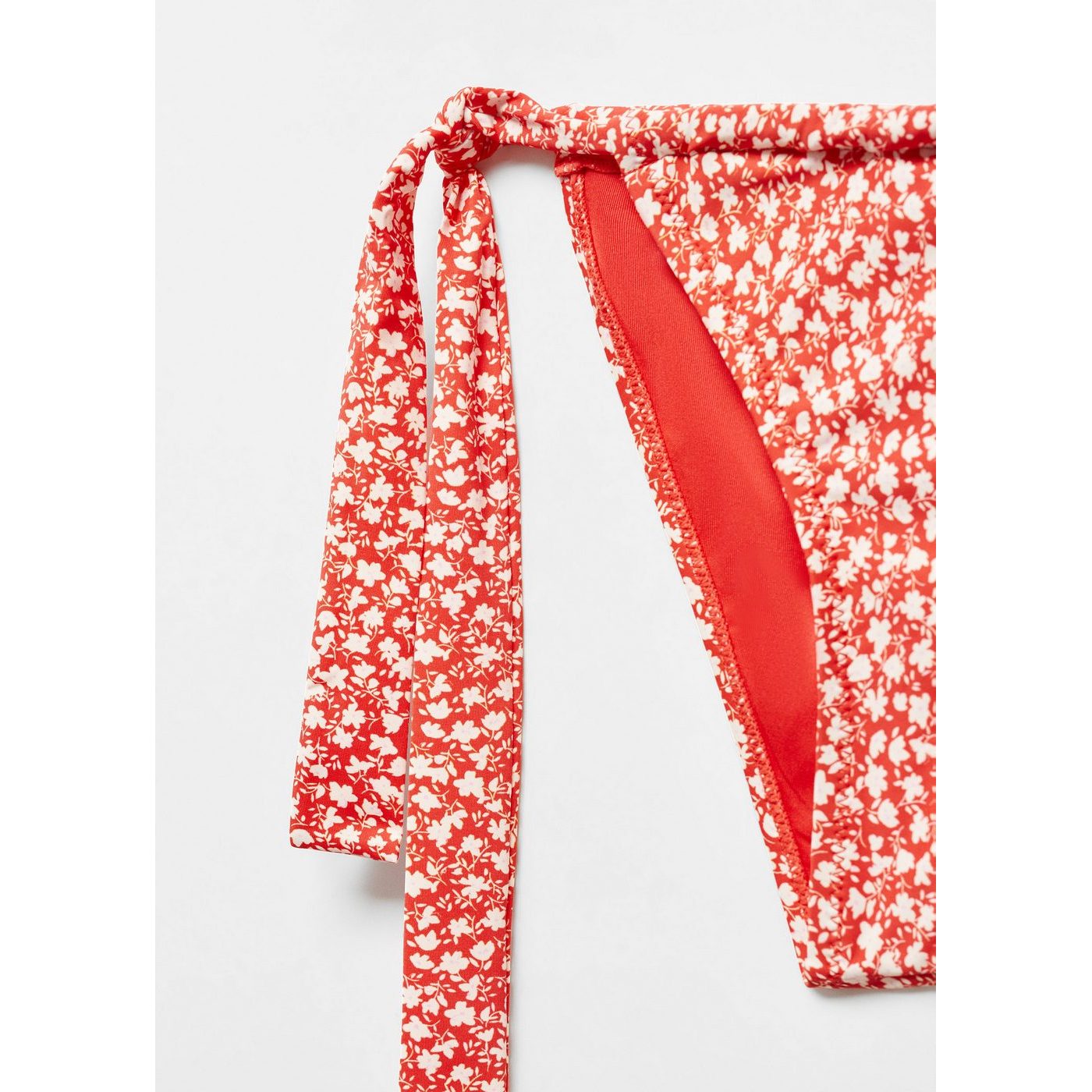 Culotte Bikini Classique Fleurie - Red