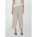 Pantalón ancho de lino - Beige
