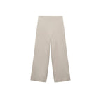Pantalón Wideleg Lino - Beige