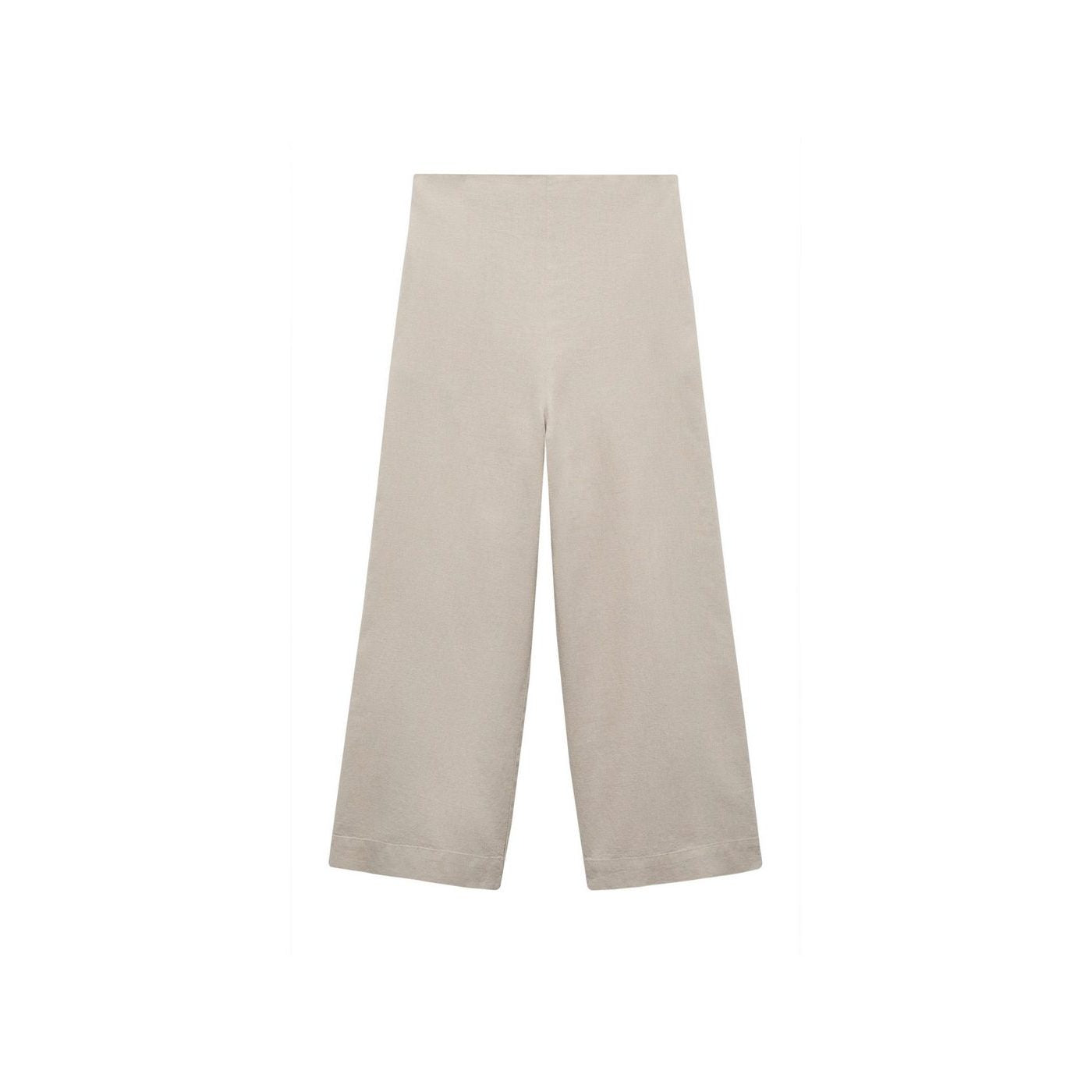 Pantalón Wideleg Lino - Beige