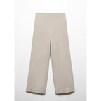 Pantalón Wideleg Lino - Beige