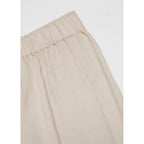 Pantalón Wideleg Lino - Beige