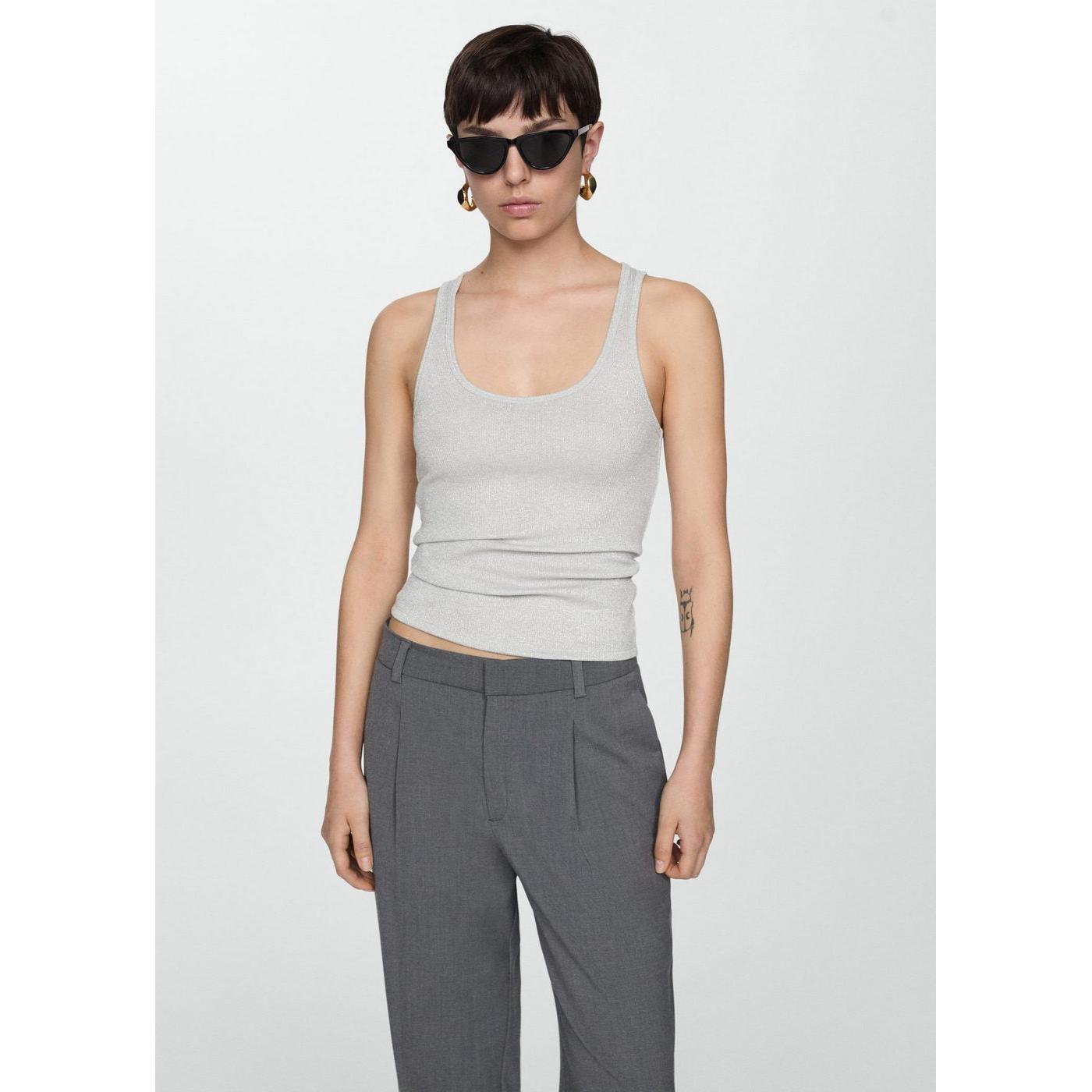 Top Maille Lurex - Silver