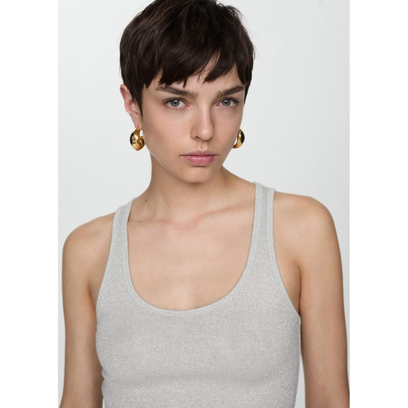 Top Maille Lurex - Silver