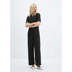Combinaison Tweed Manches Courtes - Black