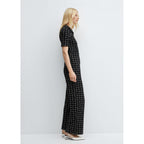 Combinaison Tweed Manches Courtes - Black