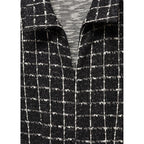 Combinaison Tweed Manches Courtes - Black