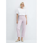 Jean Slouchy Cintura Elástica - Light/Pastel Purple