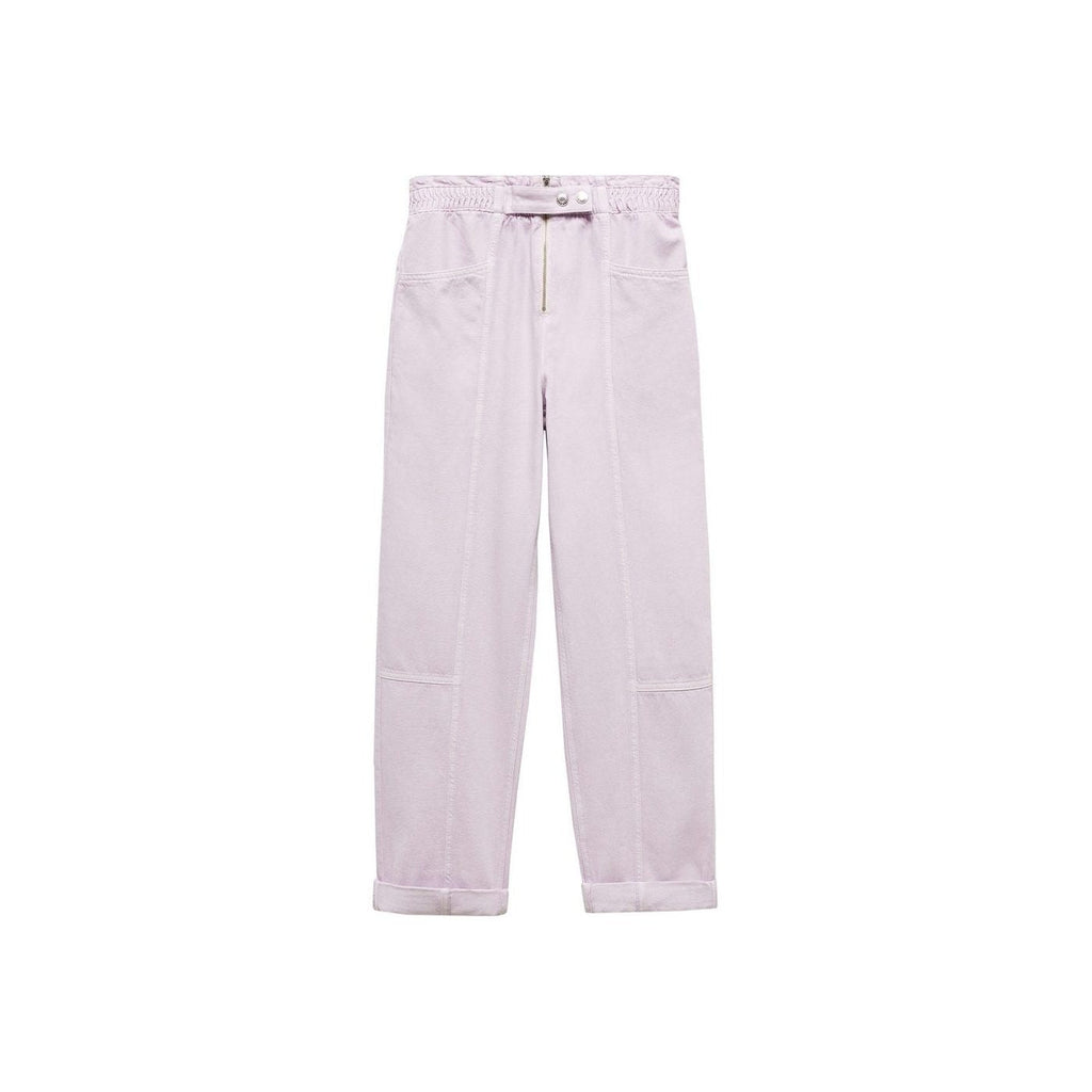 Jean Slouchy Cintura Elástica - Light/Pastel Purple