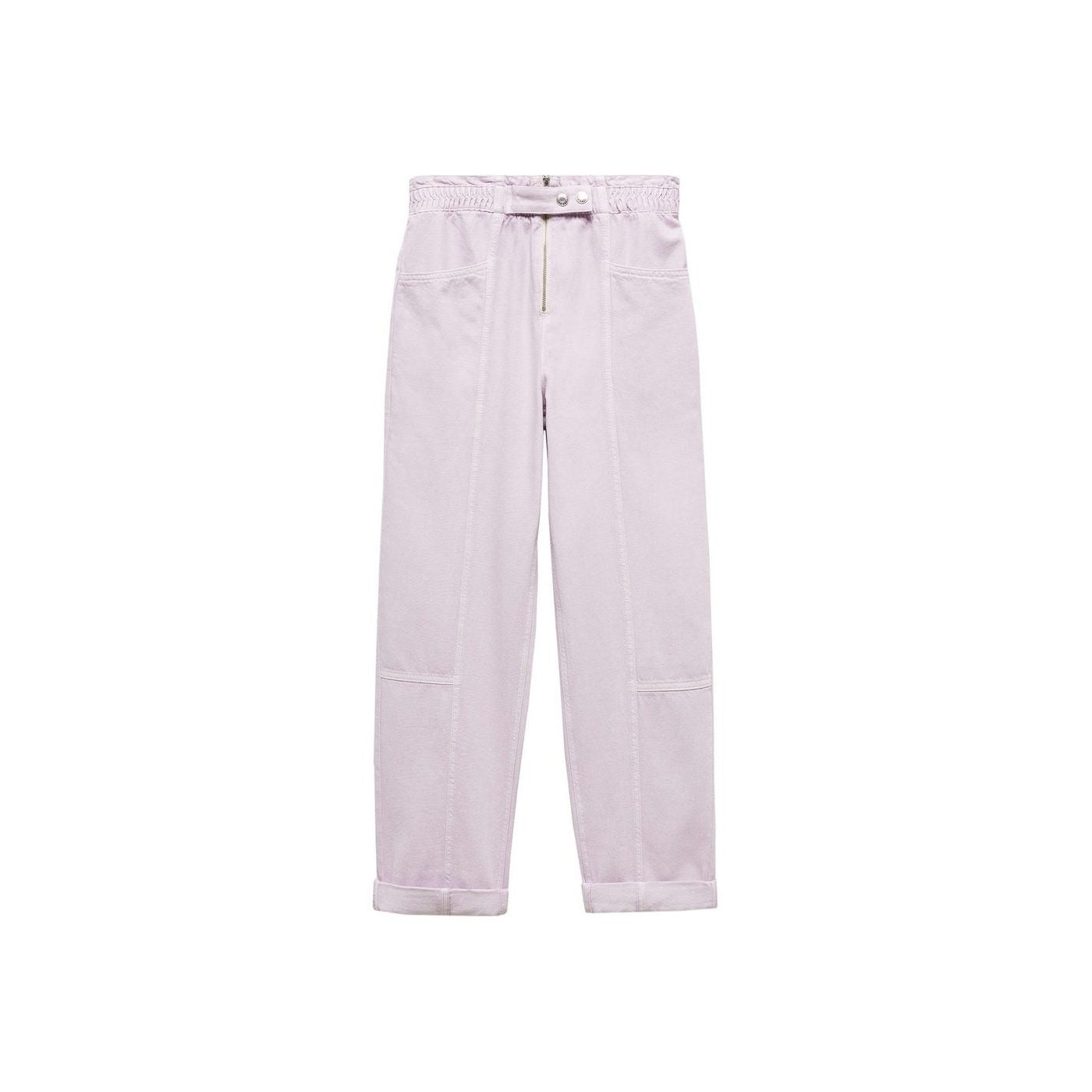 Jean Slouchy Cintura Elástica - Light/Pastel Purple