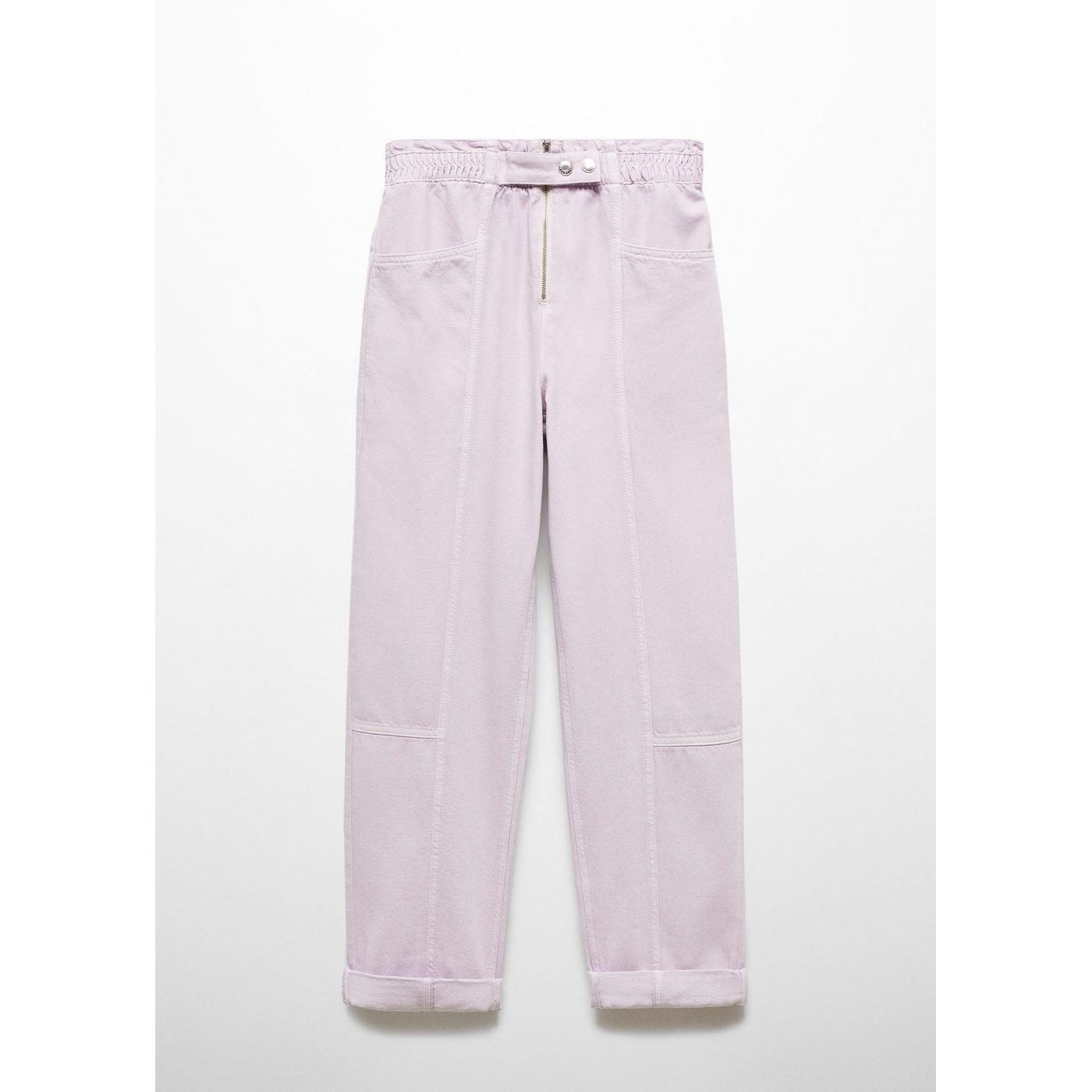 Jean Slouchy Cintura Elástica - Light/Pastel Purple