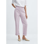 Jean Slouchy Cintura Elástica - Light/Pastel Purple