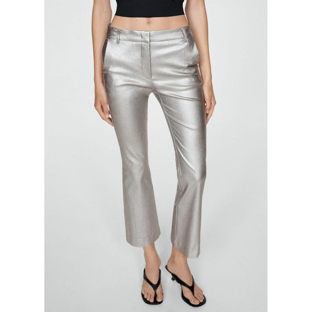 Pantalon Flare Métallisé - Silver