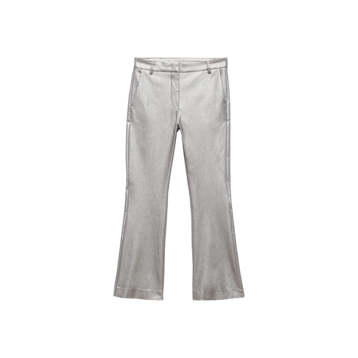 Pantalon Flare Métallisé - Silver