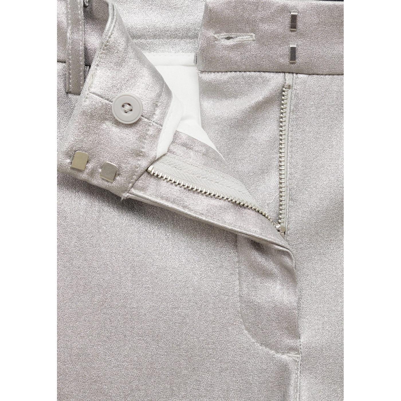 Pantalon Flare Métallisé - Silver