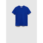 Camiseta Manga Corta Tejido Canalé - Blue