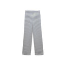 Pantalones de crochet a rayas - Azul
