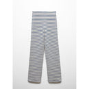 Pantalones de crochet a rayas - Azul