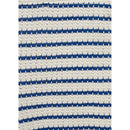 Pantalones de crochet a rayas - Azul