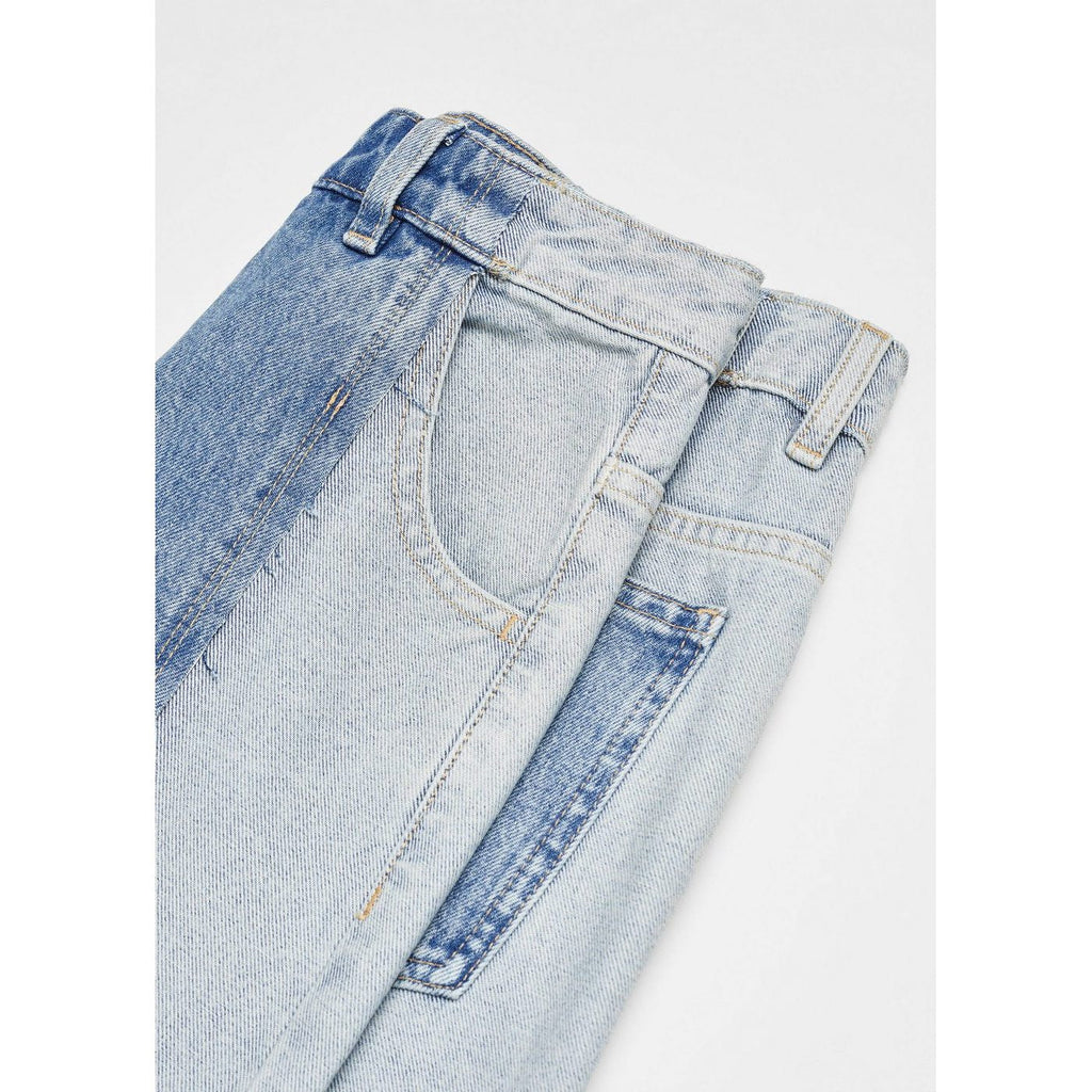 Vaquero Corte Recto Bicolor - Medium Blue