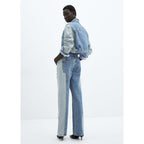 Vaquero Corte Recto Bicolor - Medium Blue