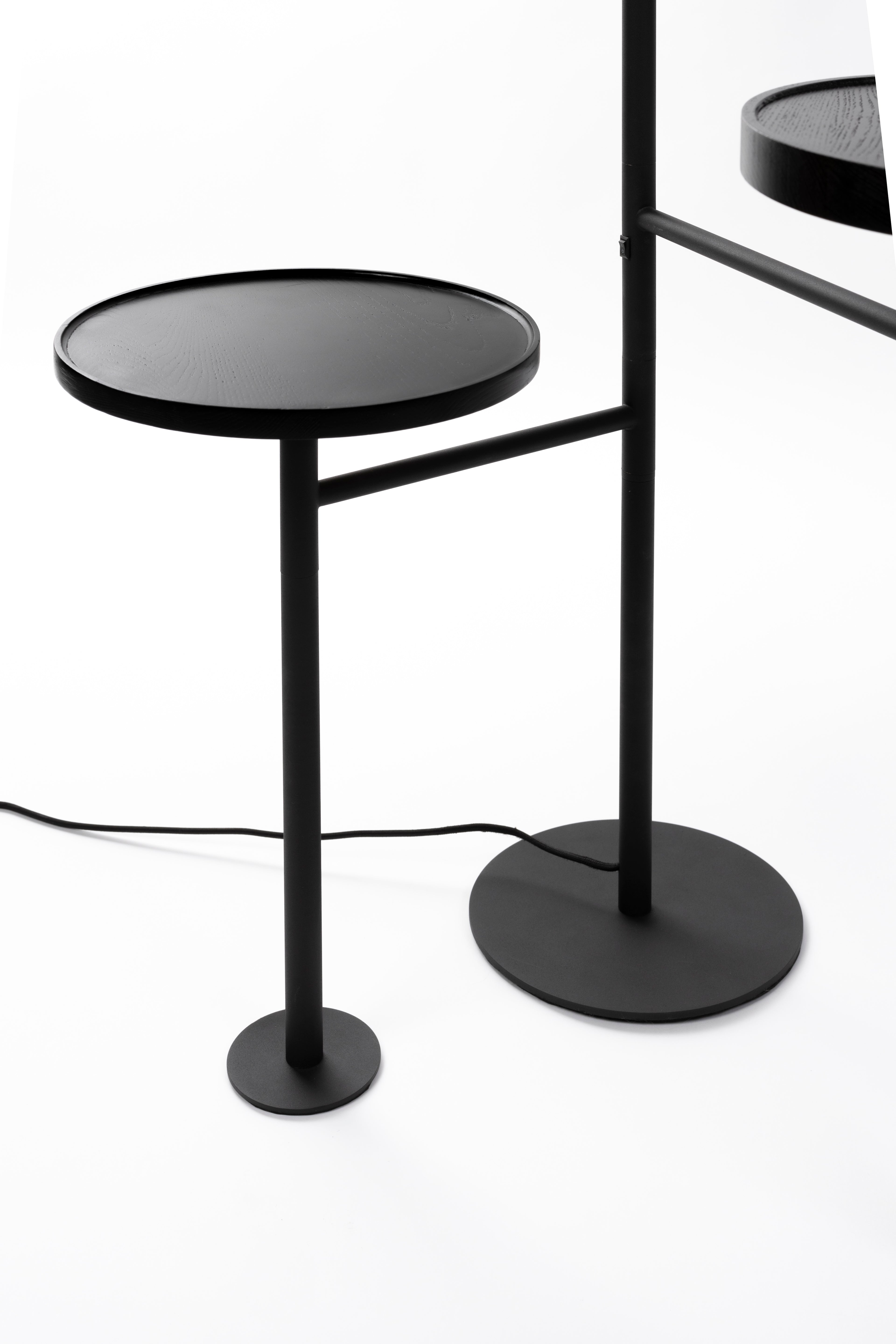Orion Charge - Floor Lamp - Glass - Black