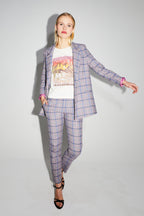 Le Blazer Jimmy Tartan Rose