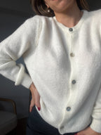 Prenda de punto de lana Léonie crudo