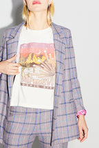 Le Blazer Jimmy Tartan Rose