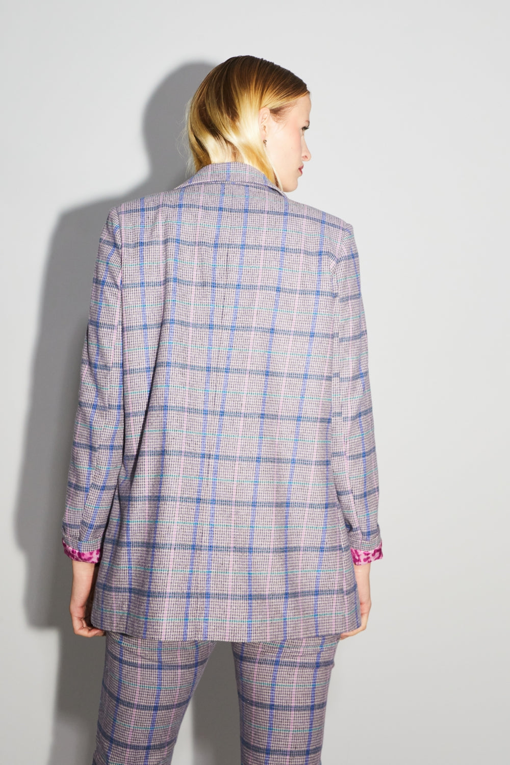 Le Blazer Jimmy Tartan Rose