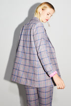 Le Blazer Jimmy Tartan Rose