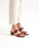sandals N°904 Croco Brown