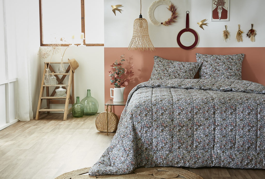Printed Duvet + Pillowcase(s) - Printed Cotton - Malia