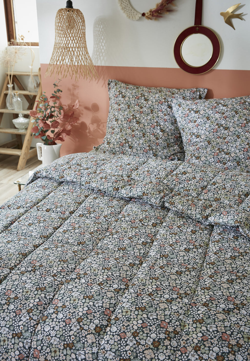 Printed Duvet + Pillowcase(s) - Printed Cotton - Malia
