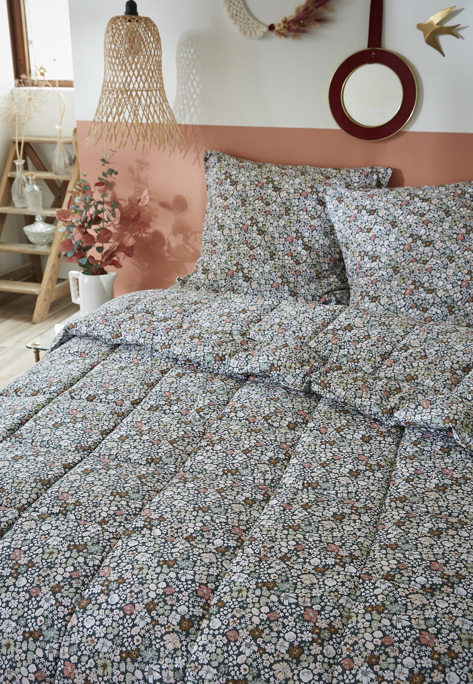 Printed Duvet + Pillowcase(s) - Printed Cotton - Malia