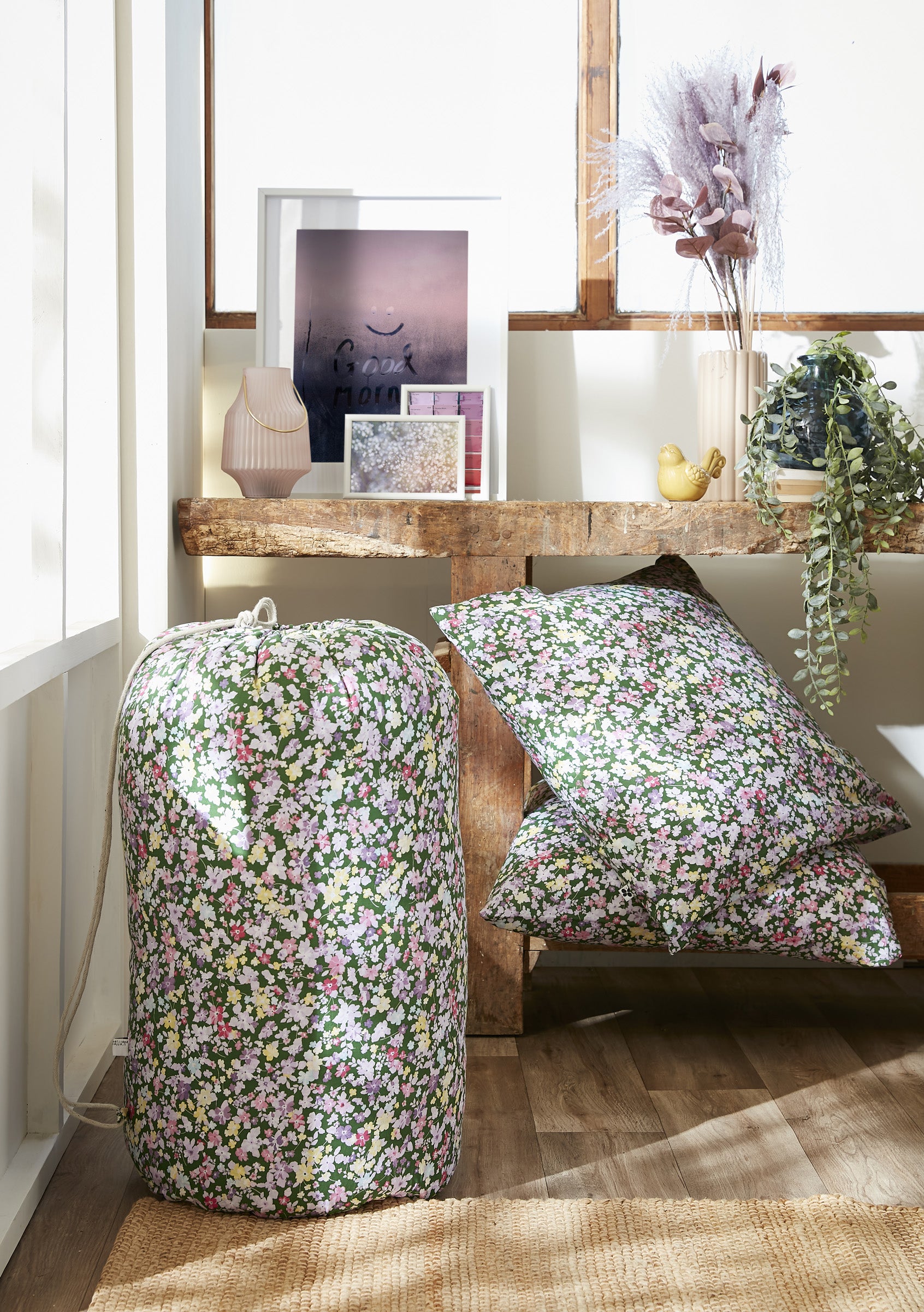 Printed Duvet + Pillowcase(s) - Printed Cotton - Forget-Me-Not