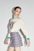 La Mini Jupe Aria Tartan Rose