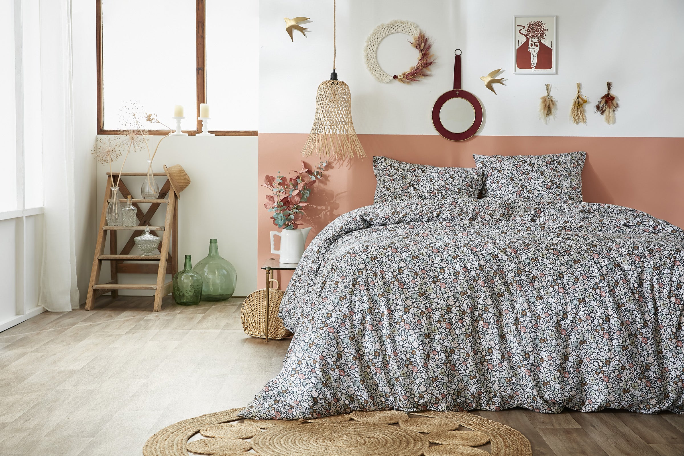 Bed Set - Printed Cotton - Malia