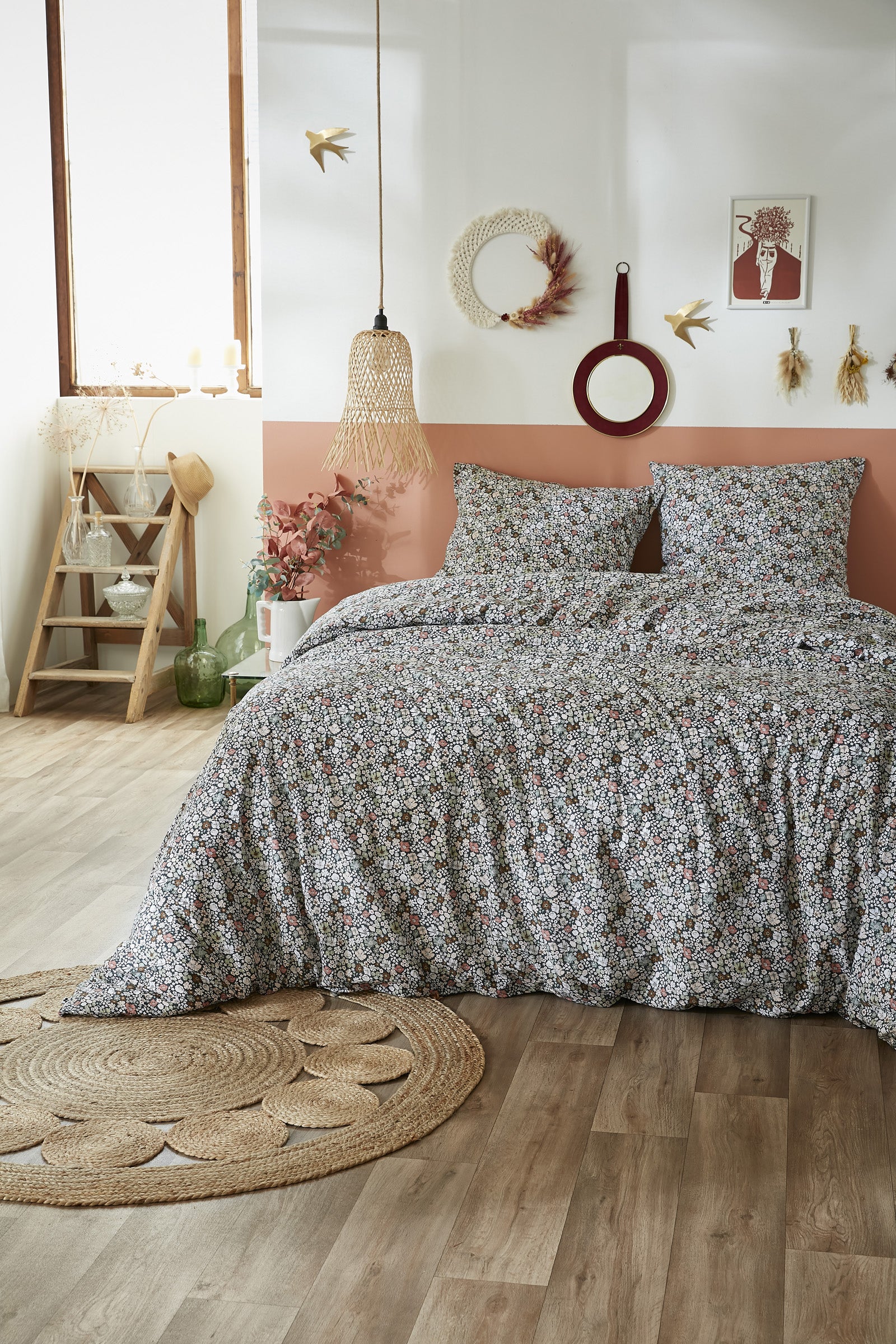 Bed Set - Printed Cotton - Malia